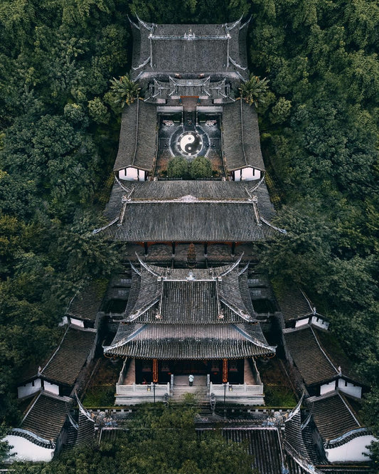 龙虎山·道长祝法五行符箓挂